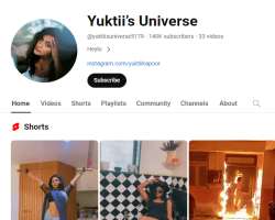 The actress also shares vlogs on her YouTube channel 